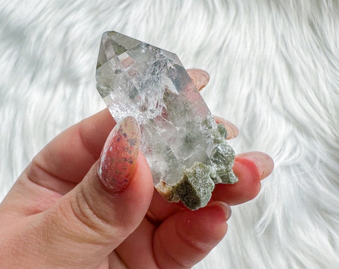mini chlorite quartz mineral specimen | premium crystal cluster | crystal healing home decoration | healing crystal | crystal decoration
