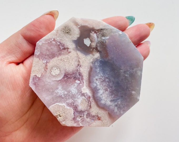 Rare flower agate crystal |cherry blossom agate home decoration | flower agate specimen | healing crystal | birthday gift|anniversary gift
