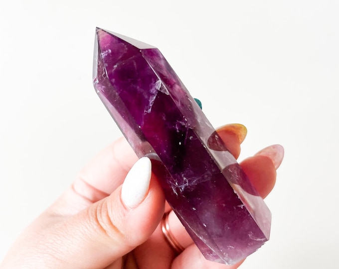 Fluorite crystal tower