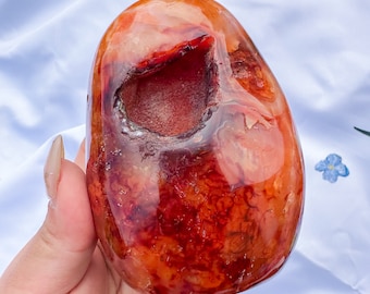 Carnelian crystal freeform | Carnelian stone home decoration | carnelian stone healing crystal | birthstone gifts| wedding anniversary gift