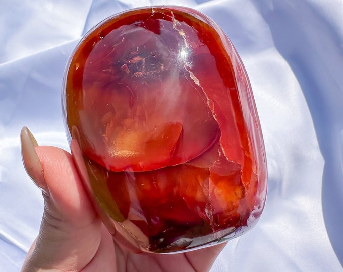 Carnelian crystal freeform | Carnelian stone home decoration | carnelian stone healing crystal | birthstone gifts| wedding anniversary gift