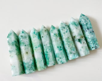 Chrysocolla Crystal tower | PHOENIX STONE crystal tower healing crystal home decoration