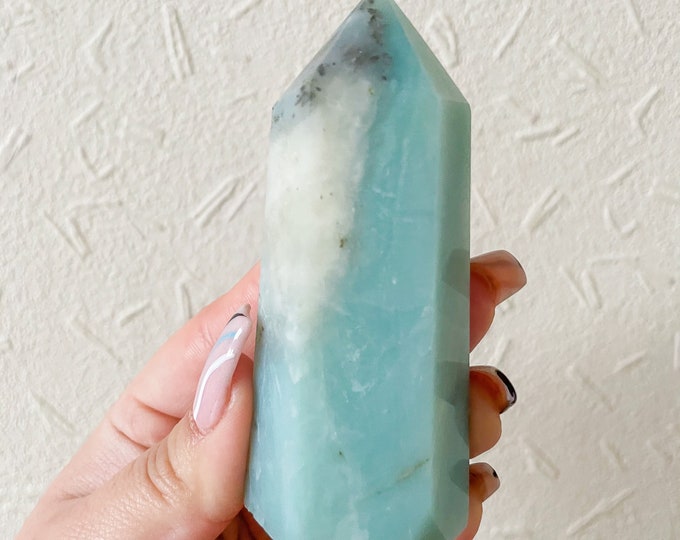 Amazonite jade tower