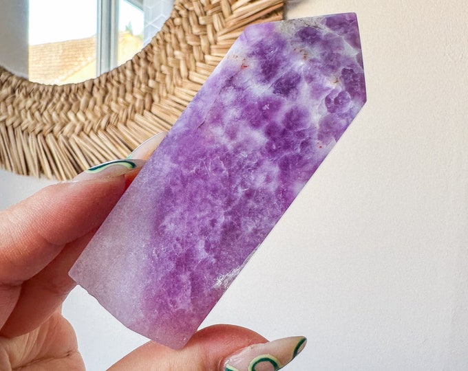 Fluorite crystal tower | Fuchsia fluorite |silk fluorite | pink fluorite | purple fluorite  crystal tower healing crystal home decoration
