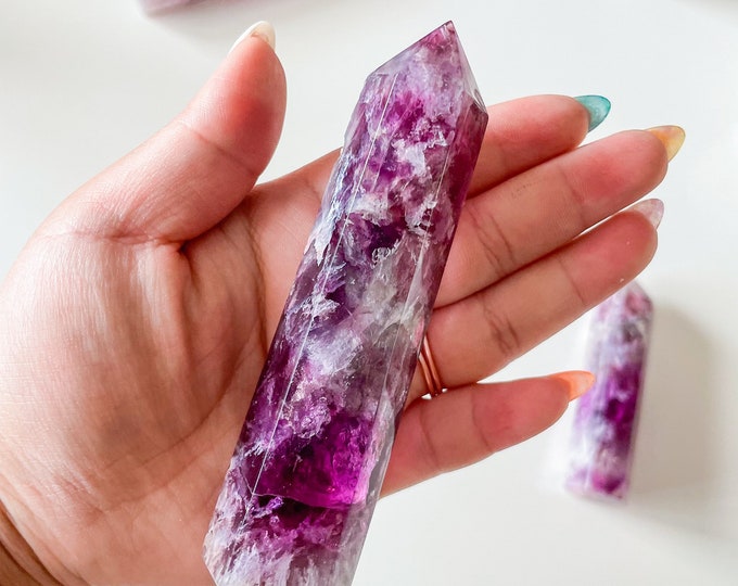 Fluorite crystal tower