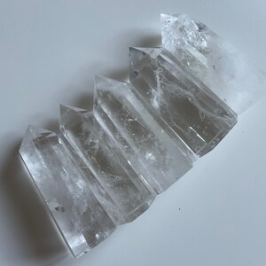 clear quartz tower point healing crystal home decoration