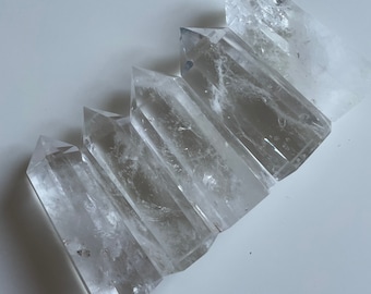 clear quartz tower point healing crystal home decoration