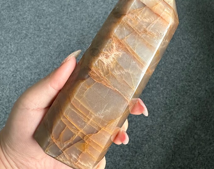 Moonstone tower  Healing Crystal home decor