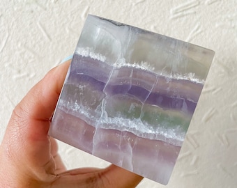 fluorite | yttrium fluorite crystal cube healing crystal home decorations