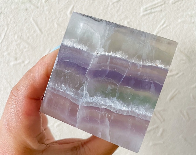 fluorite | yttrium fluorite crystal cube healing crystal home decorations