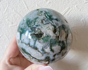 Ocean Jasper crystal sphere healing crystal home decor