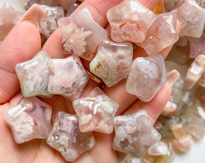 Flower agate Crystal star | premium gem quality flower agate star