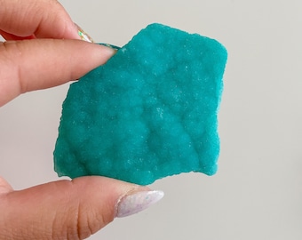 Blue aragonite with azurite and calcite rare crystal specimen