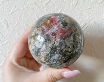 Ocean Jasper crystal sphere healing crystal home decor
