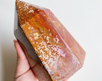 ocean Jasper crystal Tower healing crystal home decor