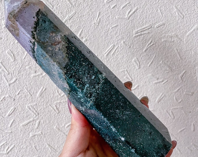 Druzy Ocean Jasper crystal tower healing crystal home decor