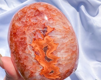 Carnelian crystal freeform | Carnelian stone home decoration | carnelian stone healing crystal | birthstone gifts| wedding anniversary gift