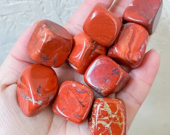 Red jasper polished crystal Tumblestone Healing Crystals