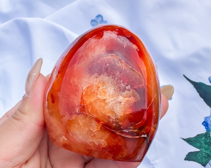 Carnelian crystal freeform | Carnelian stone home decoration | carnelian stone healing crystal | birthstone gifts| wedding anniversary gift