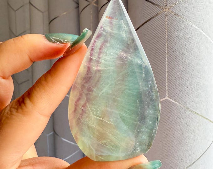 Green fluorite flame point healing crystal home decoration meditation | gift for her |gift for him |crystal gift
