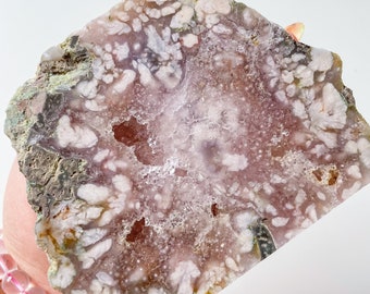 Rare flower agate crystal |cherry blossom agate home decoration | flower agate specimen | healing crystal | birthday gift|anniversary gift