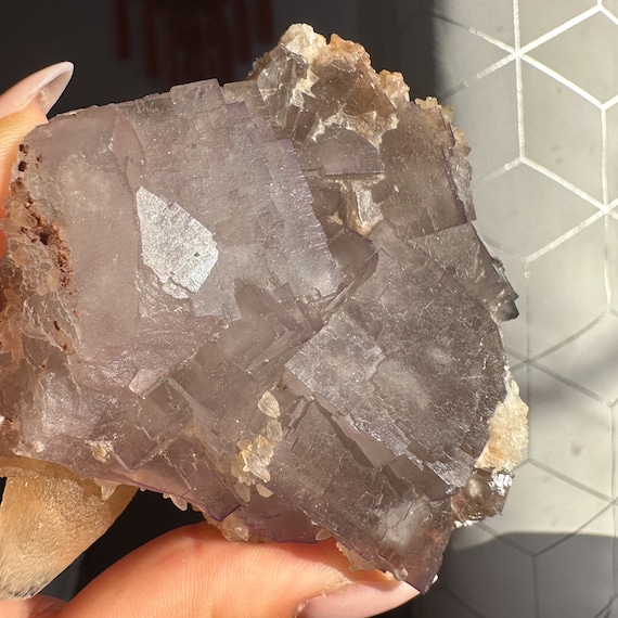 Rare Indigo fluorite premium fluorite specimen Pakistan, Baluchistan  province, lorlai district crystal mineral specimen