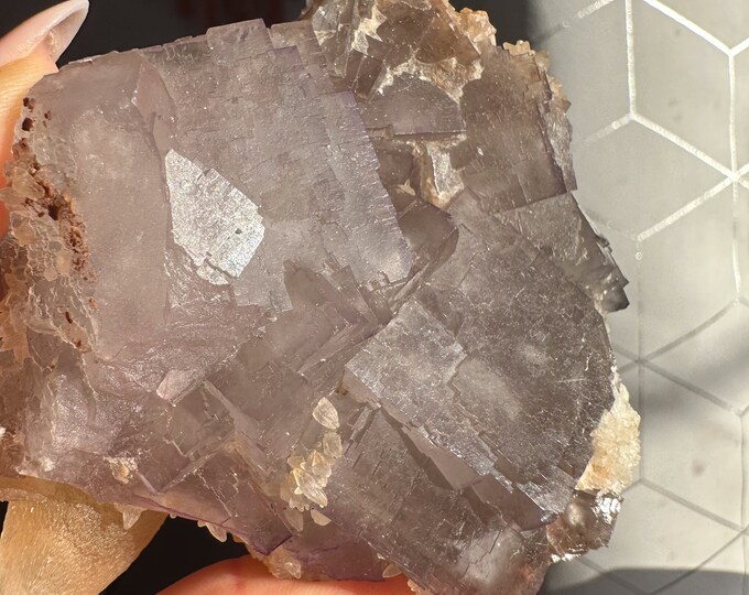 Rare Indigo fluorite premium fluorite specimen ( Pakistan, Baluchistan province, lorlai district ) crystal mineral specimen