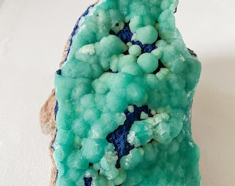 Rare azurite specimen green calcite aragonite specimen