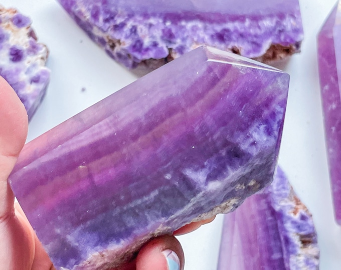 Fluorite tower slab| high quality fluorite crystal | purple fluorite freeform