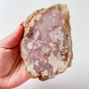 pink amethyst flower agate crystal home decoration | flower agate specimen | healing crystal | birthday gift|anniversary gift