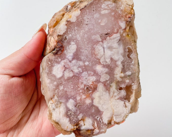 pink amethyst flower agate crystal home decoration | flower agate specimen | healing crystal | birthday gift|anniversary gift