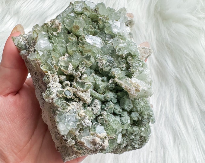 chlorite quartz mineral specimen | premium crystal cluster | crystal healing home decoration | healing crystal | crystal decoration