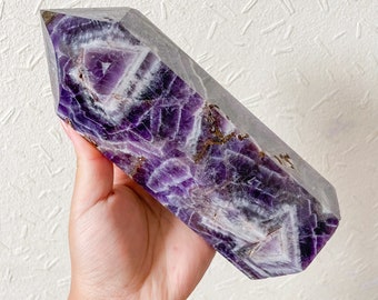 Amethyst crystal tower ｜ amethyst quartz tower ｜Chevron amethyst tower