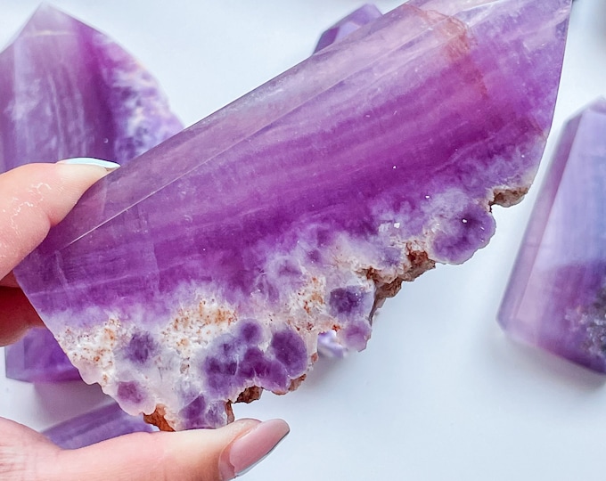 Purple Fluorite tower slab| high quality fluorite crystal | fluorite freeform
