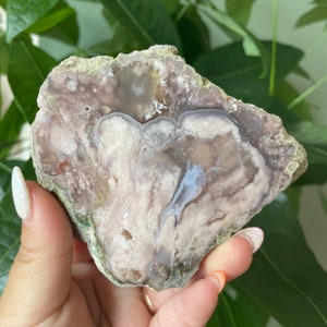 Rare flower agate crystal |cherry blossom agate home decoration | flower agate specimen | healing crystal | birthday gift|anniversary gift