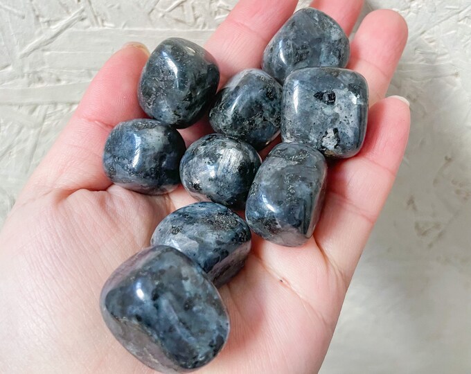 Larvikite polished crystal Tumblestone Healing Crystals