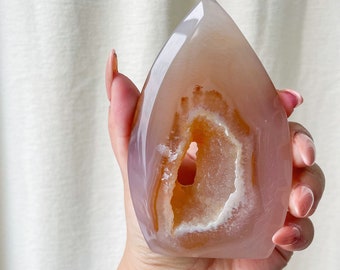 Druzy carnelian Freeform natural crystal ornament home decoration