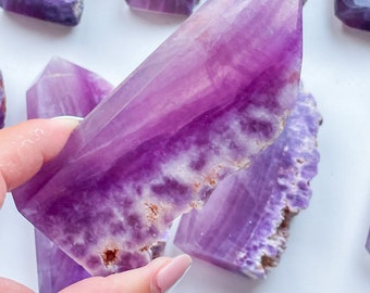 Purple Fluorite tower slab| high quality fluorite crystal | fluorite freeform