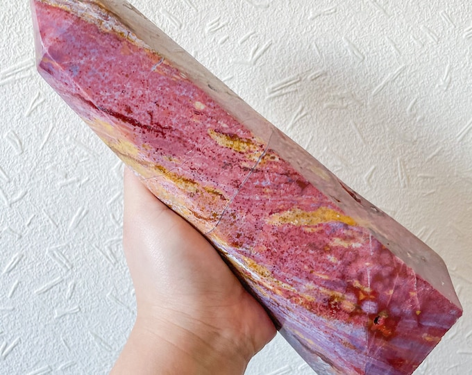Ocean Jasper large crystal tower healing crystal home decor