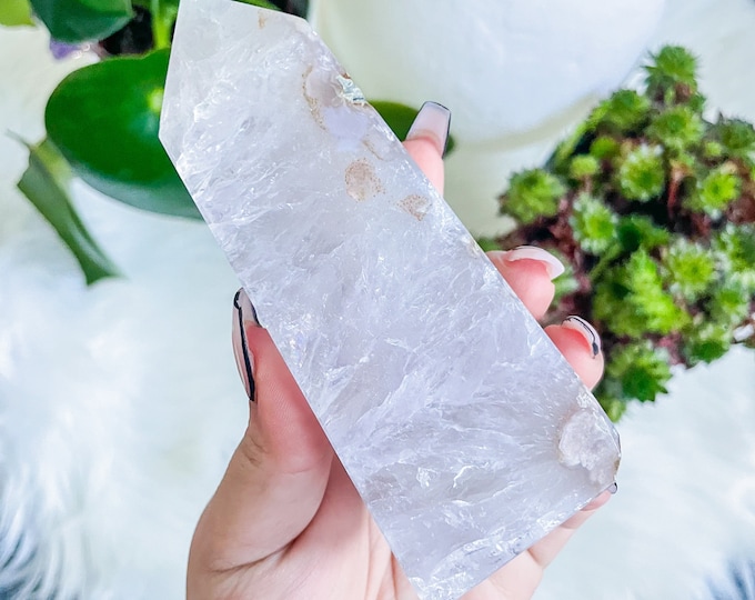 ice AMETHYST Flower agate crystal tower | amethyst with flower agate specimen | healing crystal | birthday gift|anniversary gift