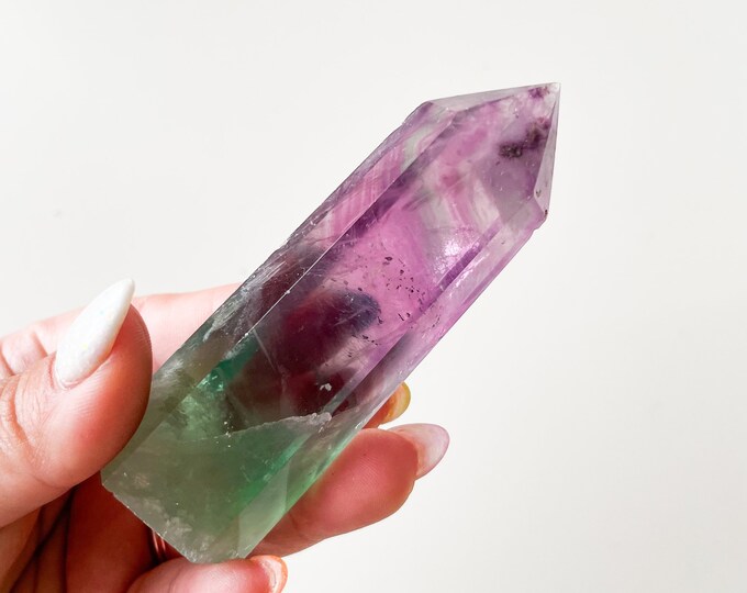 Fluorite crystal tower