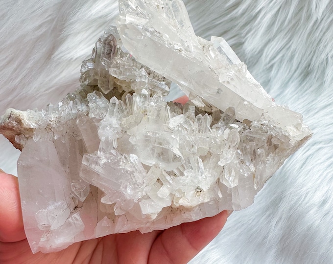 clear quartz mineral specimen | premium quartz crystal cluster | crystal healing home decoration | healing crystal | crystal decoration