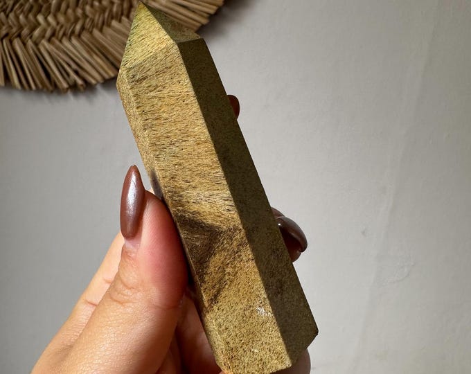 Rutilated Agate natural crystal tower home decor