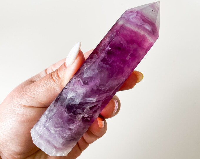 Fluorite crystal tower