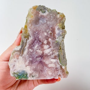 Rare flower agate crystal |cherry blossom agate home decoration | flower agate specimen | healing crystal | birthday gift|anniversary gift