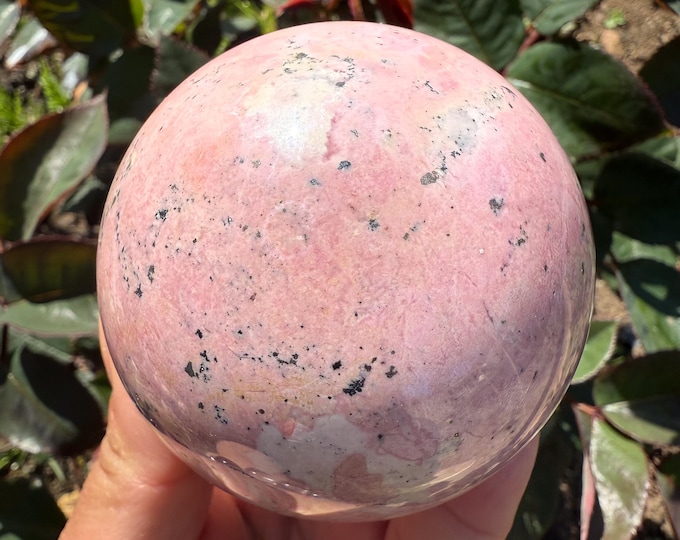 Peruvian Rhodochrosite Sphere crystal gift | crystal  home decoration |birthday gift