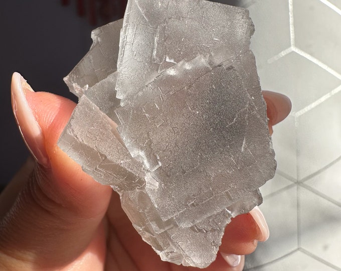 Icy fluorite premium fluorite specimen ( Pakistan, Baluchistan province, lorlai district ) crystal mineral specimen