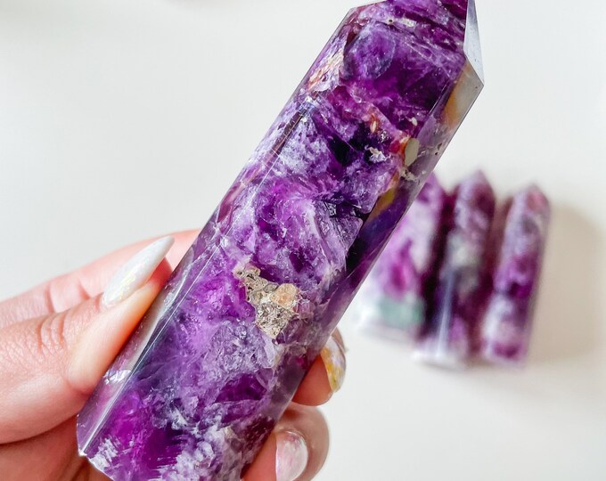 Fluorite crystal tower