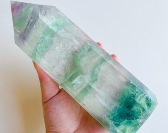 fluorite crystal tower healing crystal home decoration
