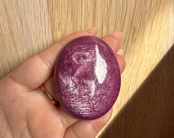 Premium Ruby Large Cabochron | Exquisite Precious Gemstone for Crystal Collectors and Enthusiasts